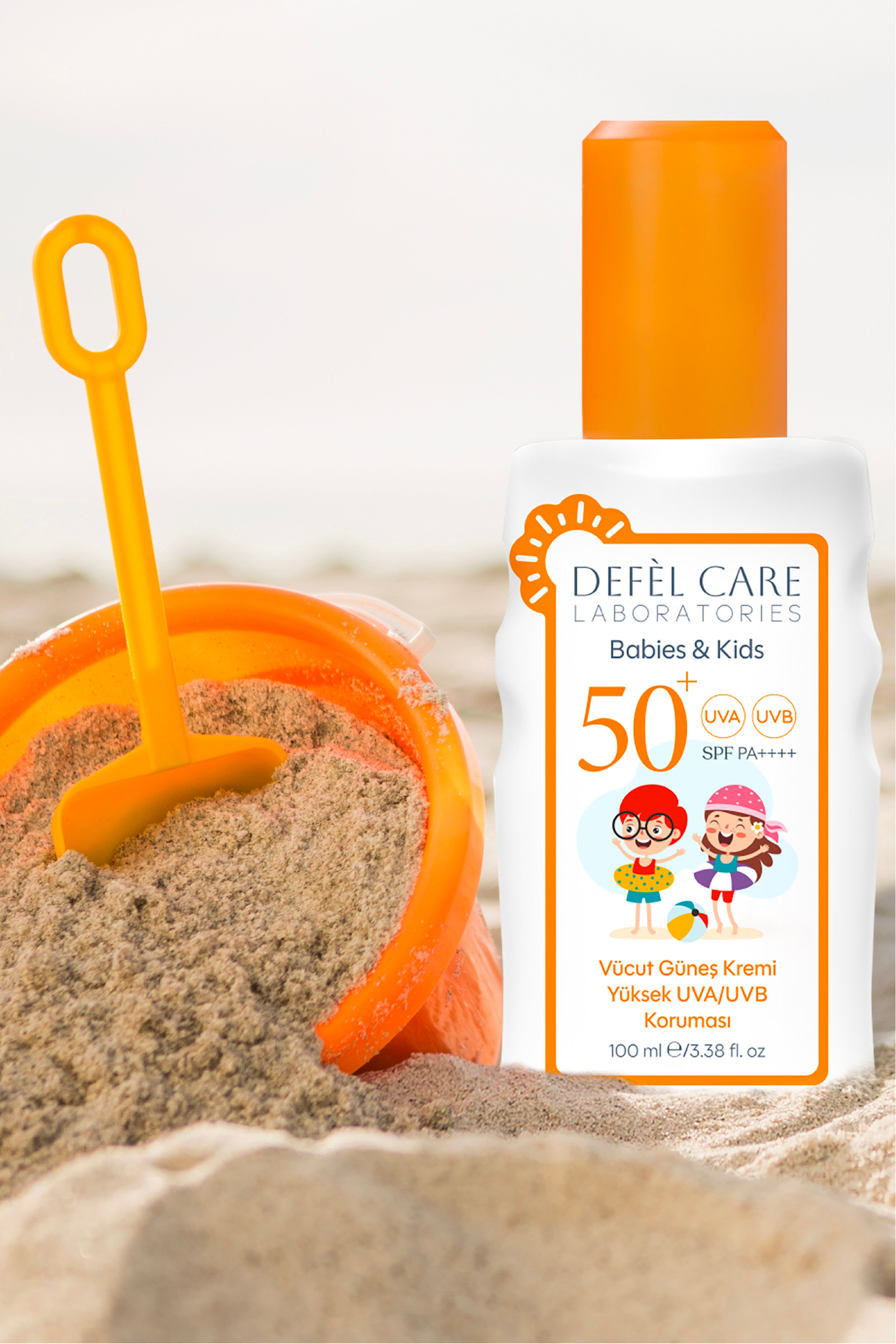 SPF50+ Çocuk Güneş Kremi 150ml | Yüksek UVA/UVB & Suya dayanıklı