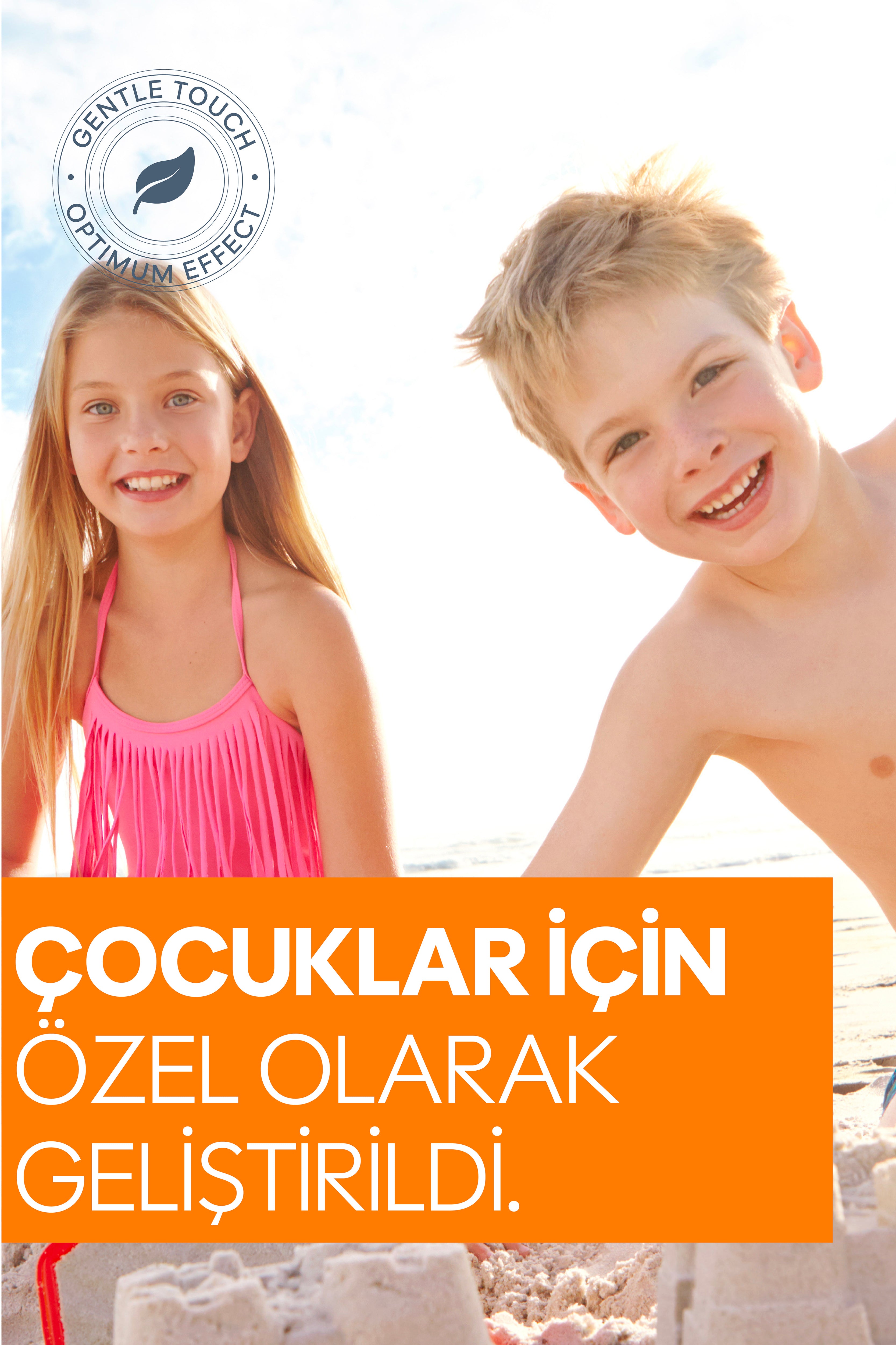 SPF50+ Çocuk Güneş Kremi 150ml | Yüksek UVA/UVB & Suya dayanıklı