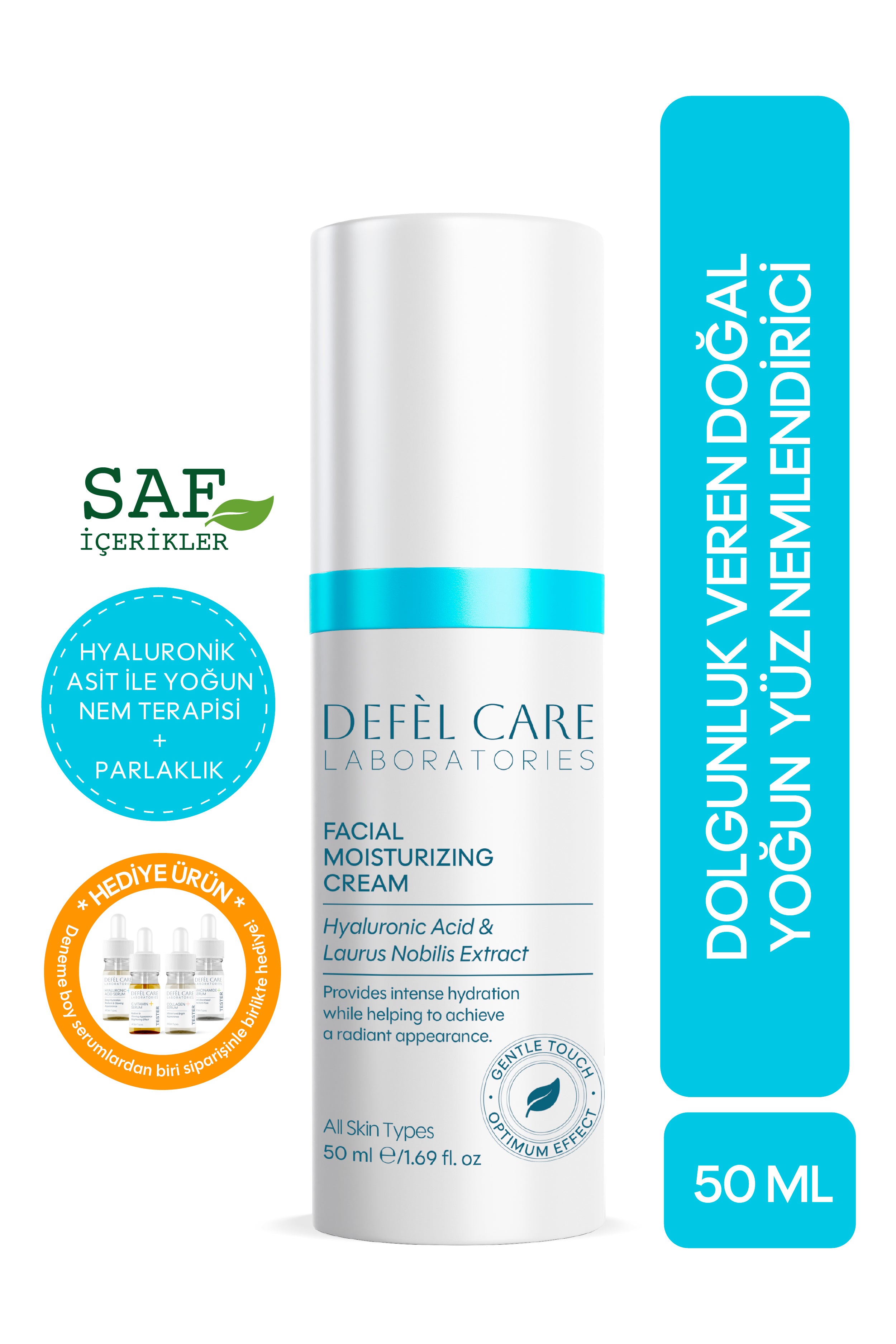 Yüz Nemlendirici Krem 50 ml | Yoğun Nem & Parlak Görünüm