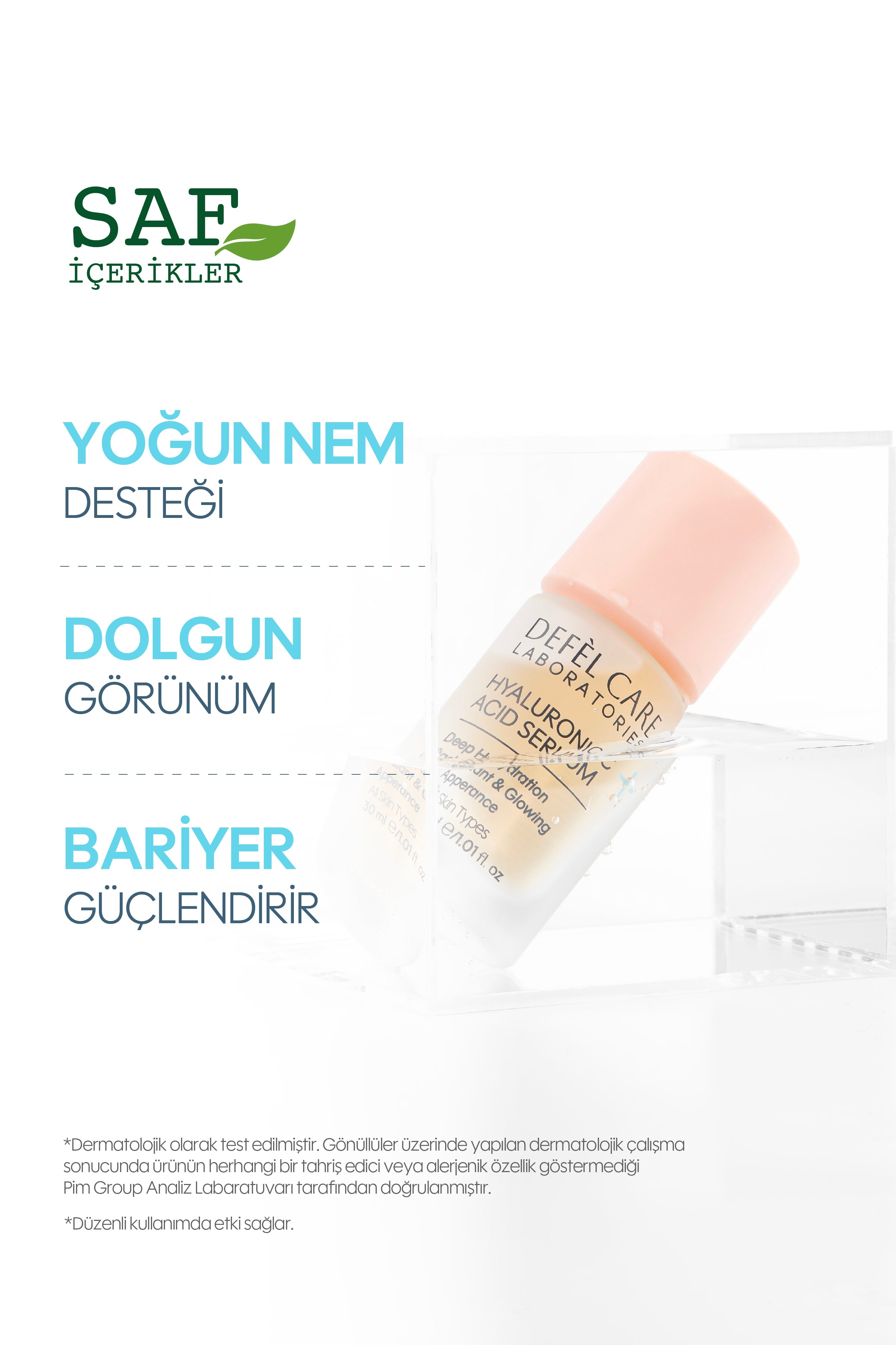 Hyaluronik Asit Serum 30 ml | Yoğun Nem Desteği & Dolgun Görünüm