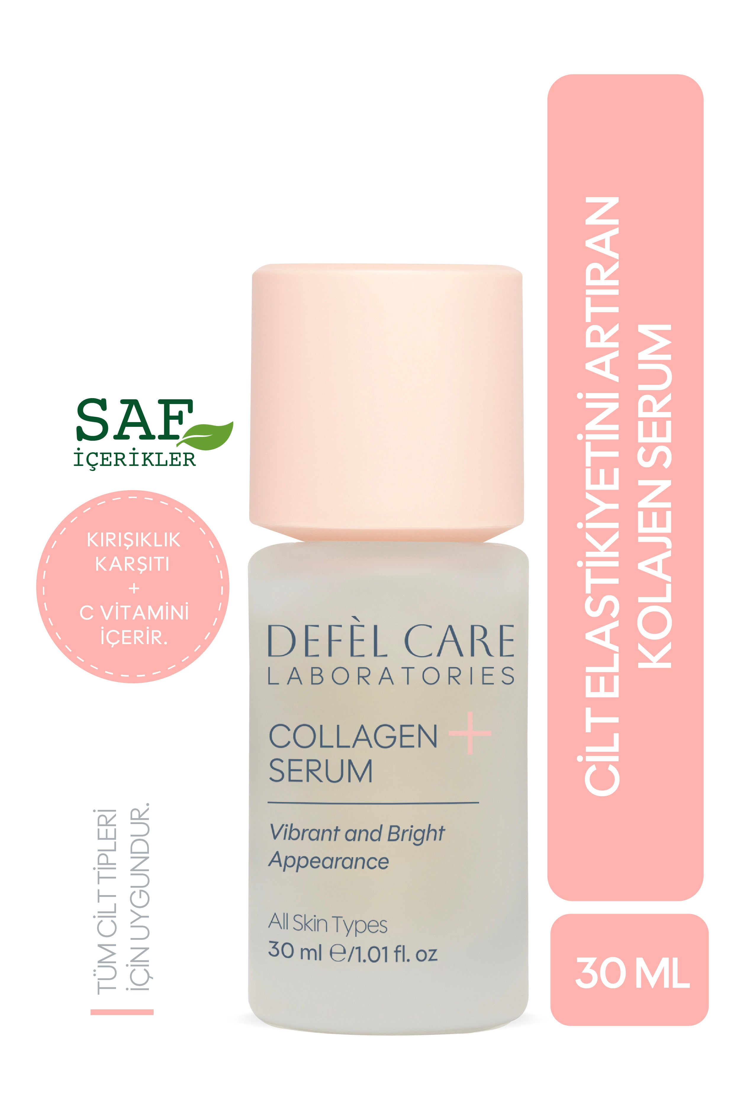 Kolajen Serum 30 ml | Kırışıklık Görünümü & Cilt Elastikiyeti