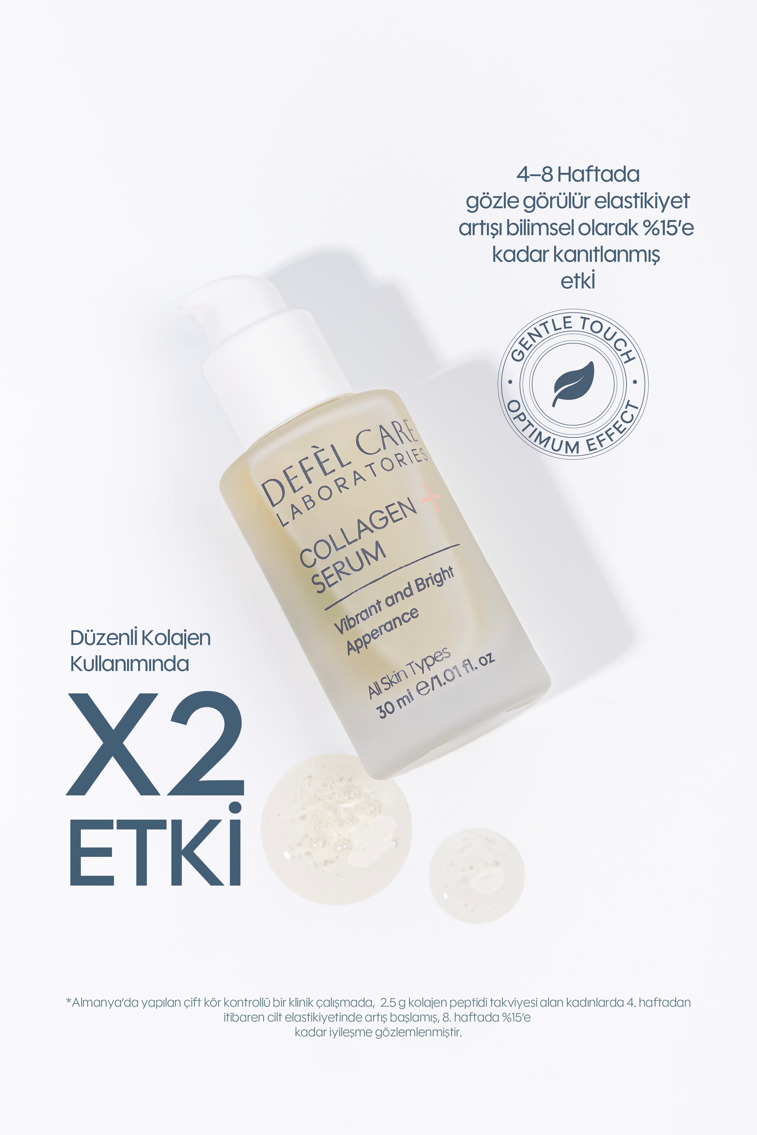 Kolajen Serum 30 ml | Kırışıklık Görünümü & Cilt Elastikiyeti