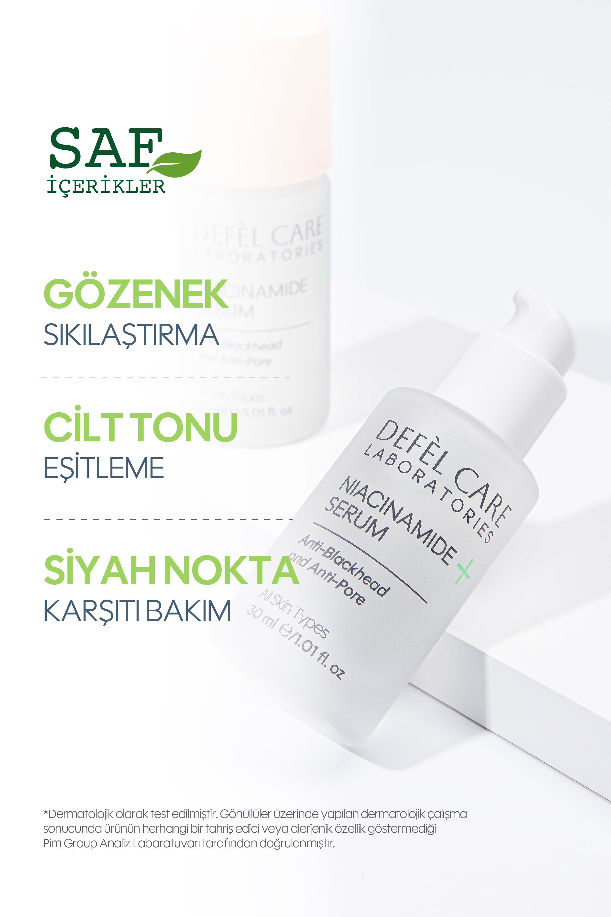 Niasinamid Serum 30 ml | Gözenek & Siyah Nokta Karşıtı