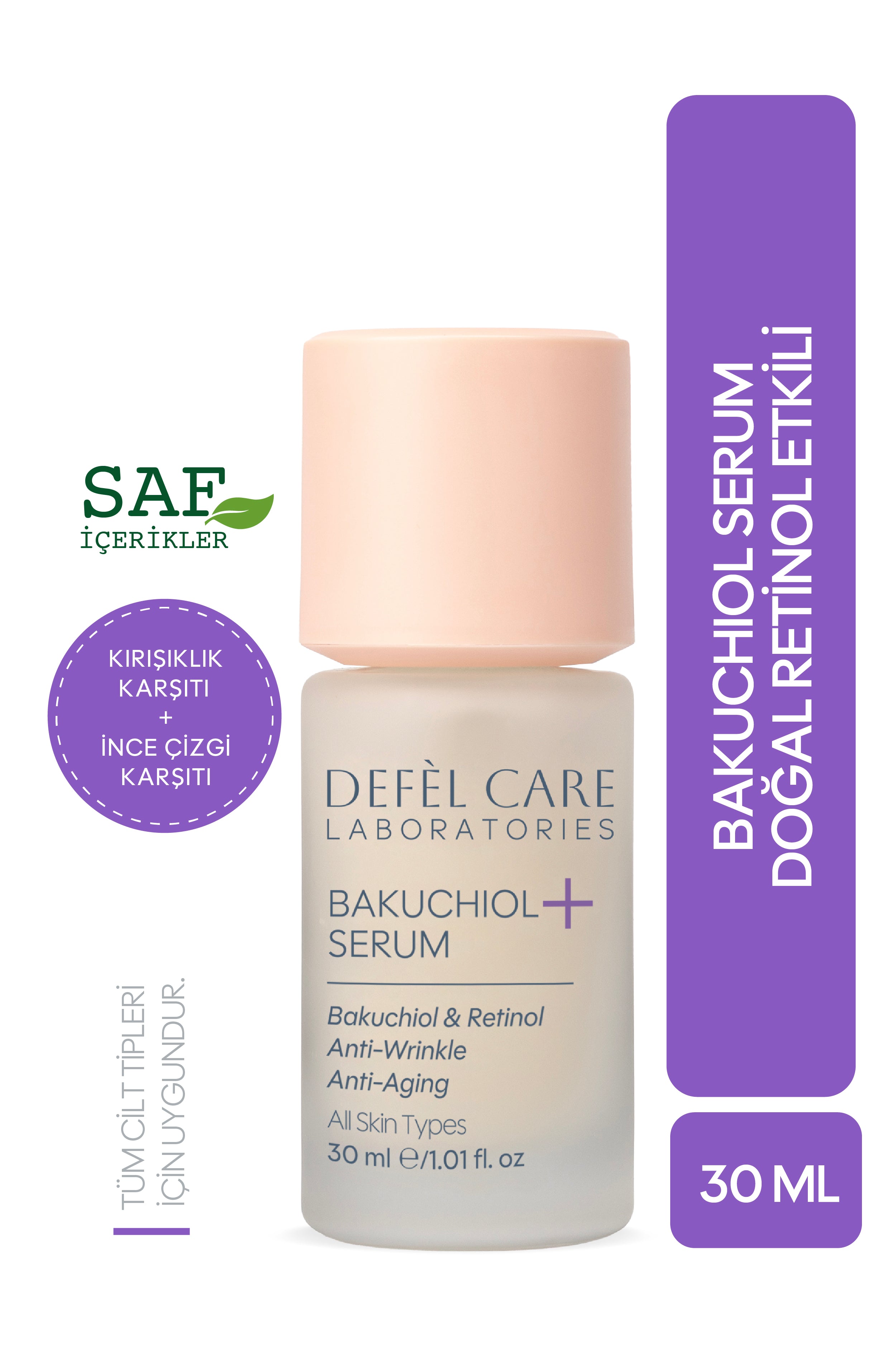 Bakuchiol Serum 30 ml | Bitkisel Retinol Etkili