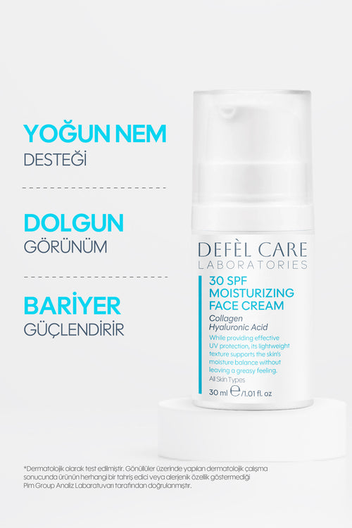 30 SPF Yüz Nemlendirici 30 ml | Yoğun nem & Bariyer Güçlendirici