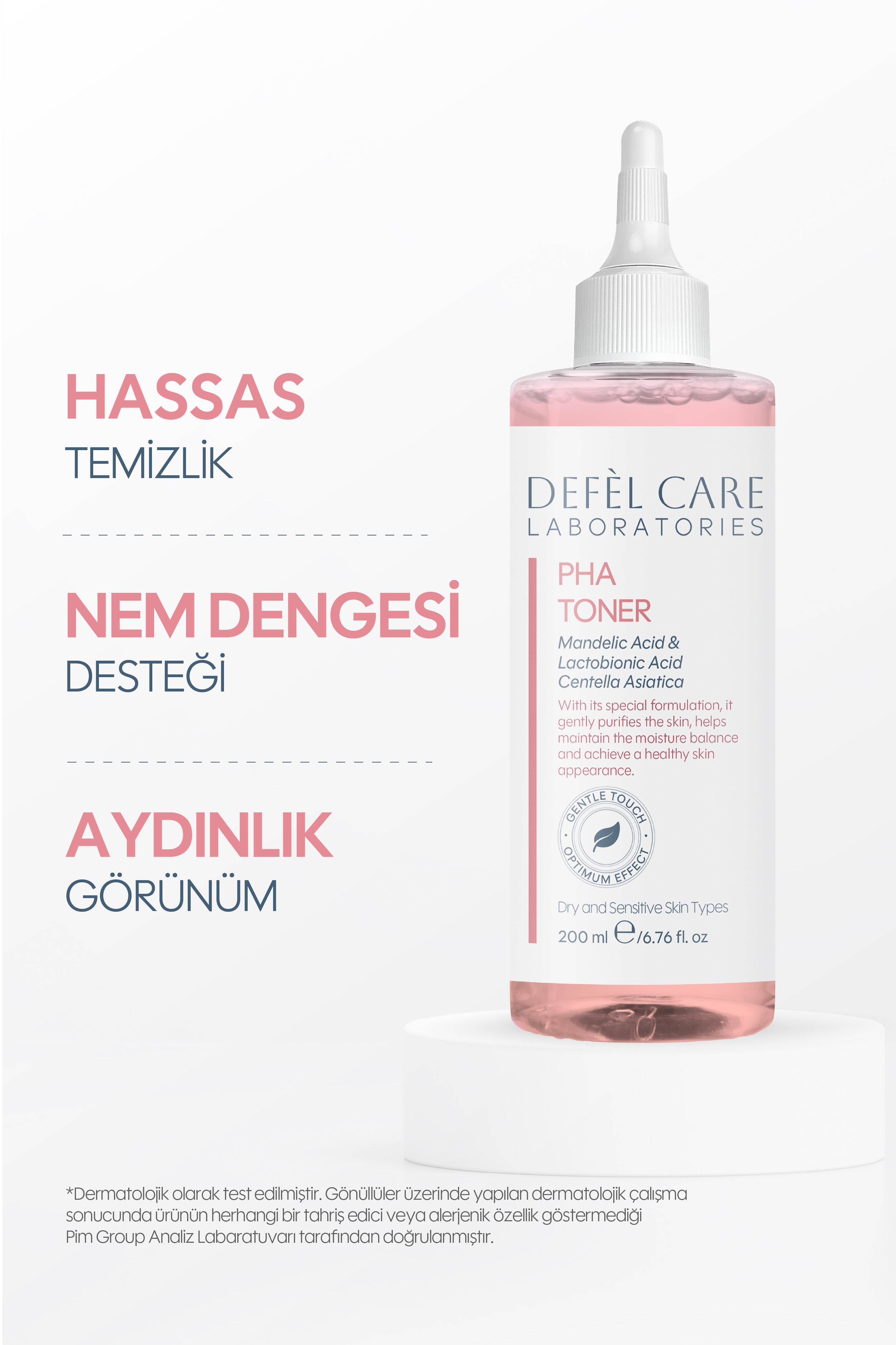 Pha Toner 200 ml – Kuru ve Hassas Ciltler Için Nazik Arındırıcı & Nem Dengeleyici Tonik