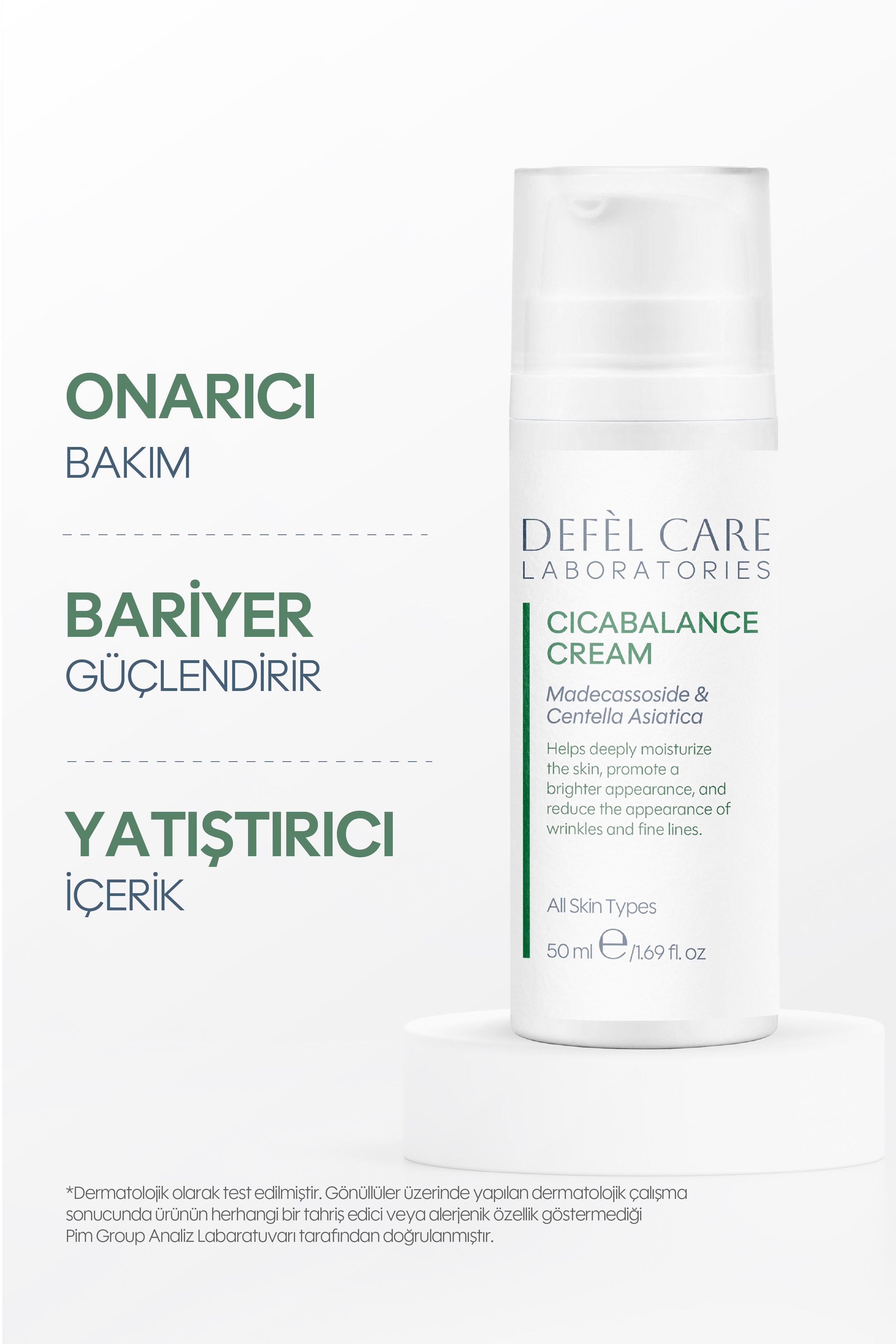 Cicabalance Cream 50 ml – Tüm Cilt Tipleri – Madecassoside & Niasinamid