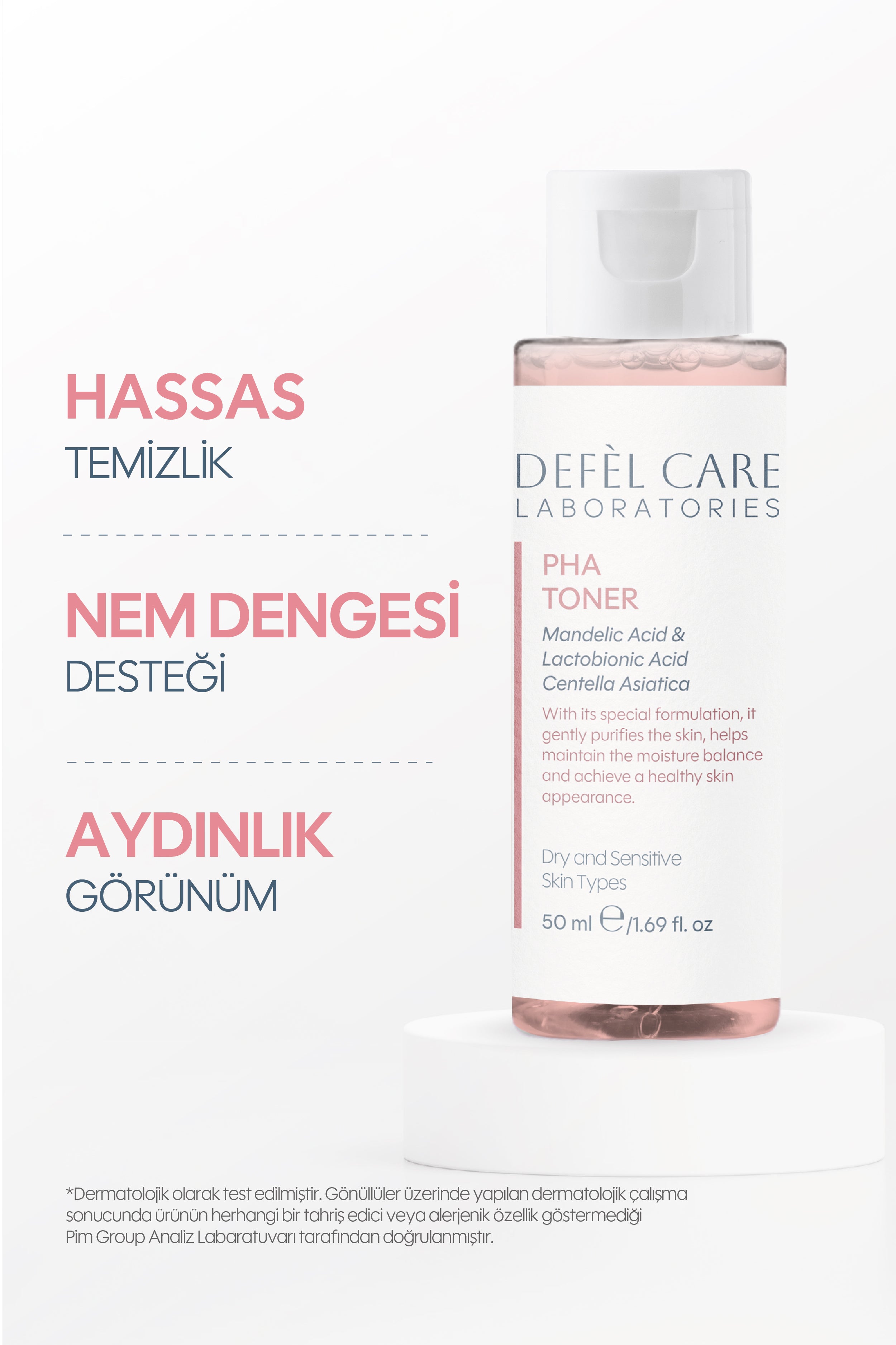 Pha Toner 50 ml – Kuru ve Hassas Ciltler Için Nazik Arındırıcı & Nem Dengeleyici Tonik